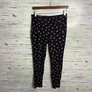 Cabi Printed  Lean Legging #4142 Black Flower Burst size small